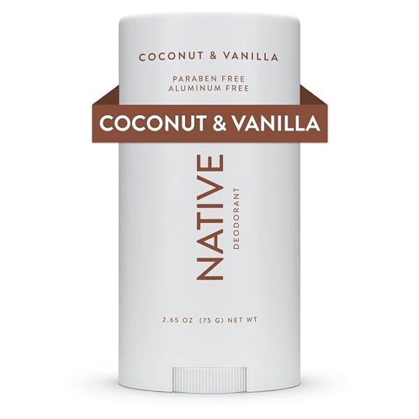 Native Aluminum-Free Deodorant – Coconut & Vanilla, 72-Hour Odor Control