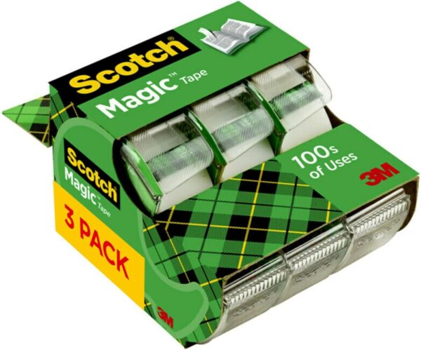 Scotch Magic Tape – 3 Rolls (3/4" x 300")